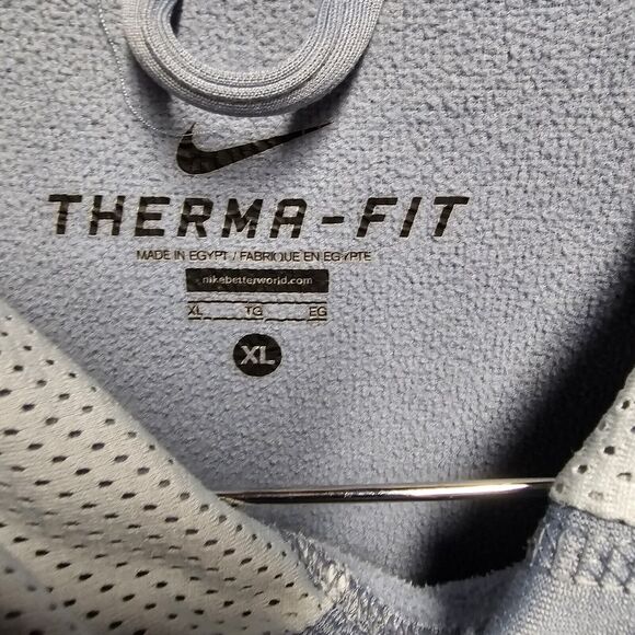 NIKE Therma-Fit Pullover Hoodie XL Blue Gray Heather - Picture 6 of 6